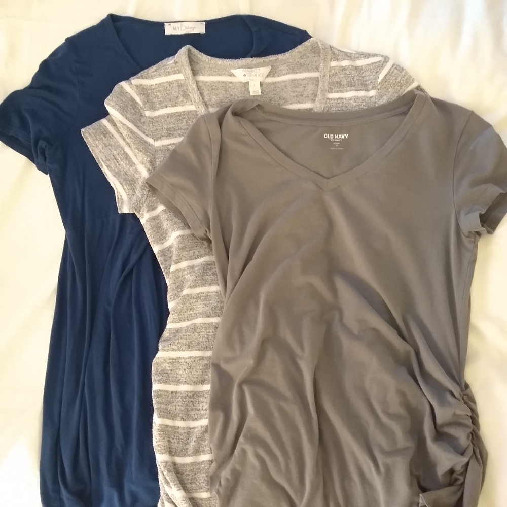 Short-Sleeve Maternity Tops (bundle of 3)